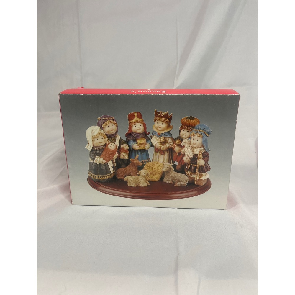 Coach House Gifts Childrens Nativity Scene Figurine Set Christmas Decor Boxed